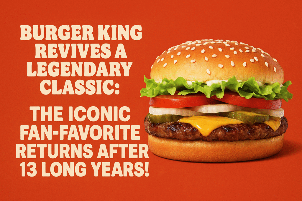 Burger King Revives a Legendary Classic The Iconic Fan-Favorite Returns After 13 Long Years!