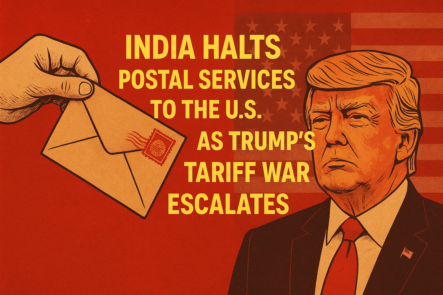 India Halts Postal Services to the U.S. as Trump’s Tariff War Escalates