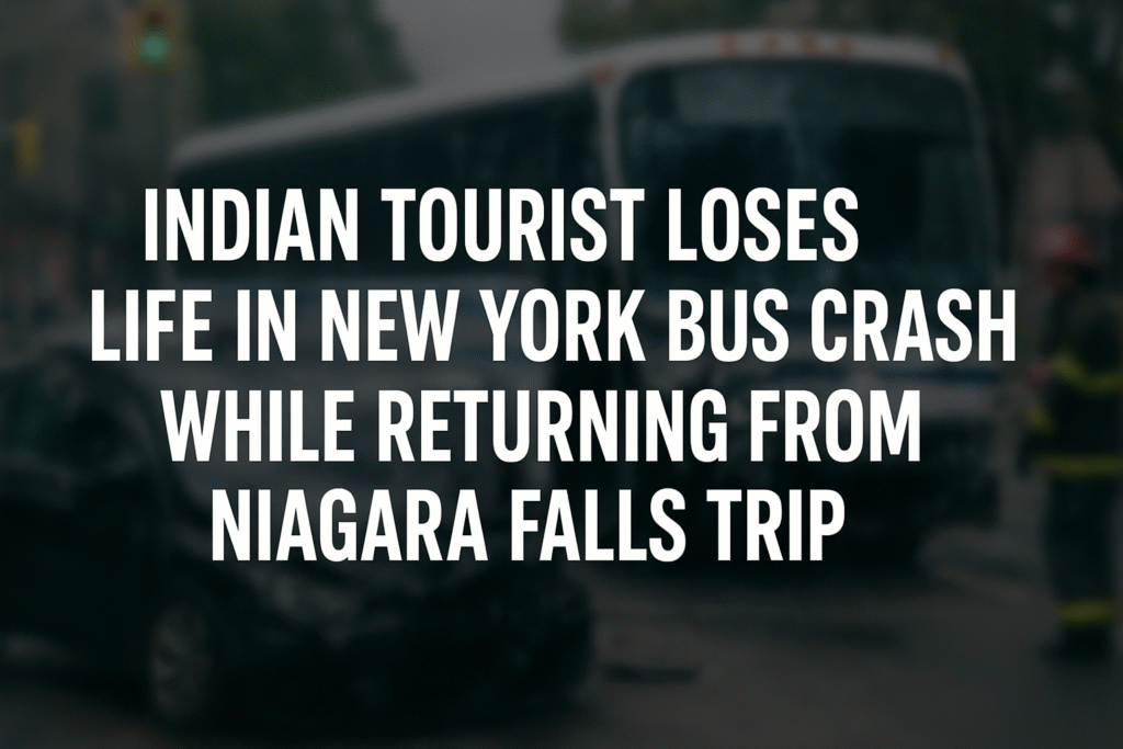 Indian Tourist Loses Life in New York Bus Crash While Returning from Niagara Falls Trip