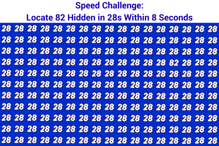 Speed Challenge: Locate 82 Hidden in 28s Within 8 Seconds