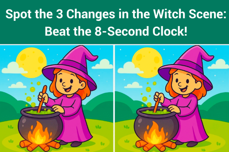 Spot the 3 Changes in the Witch Scene—Beat the 8-Second Clock!