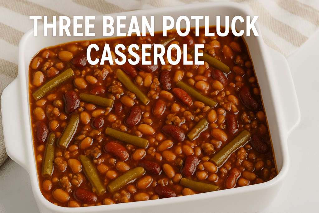 Three Bean Potluck Casserole Recipe